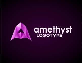 Amethyst logotype - projektowanie logo - konkurs graficzny